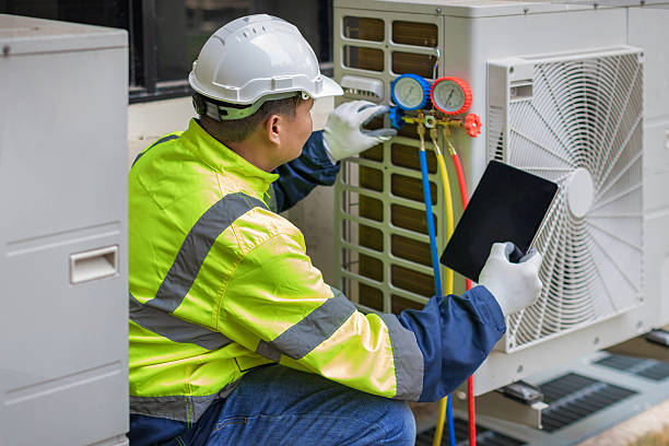 Professional Hvac Installation technician working in Andover, MA